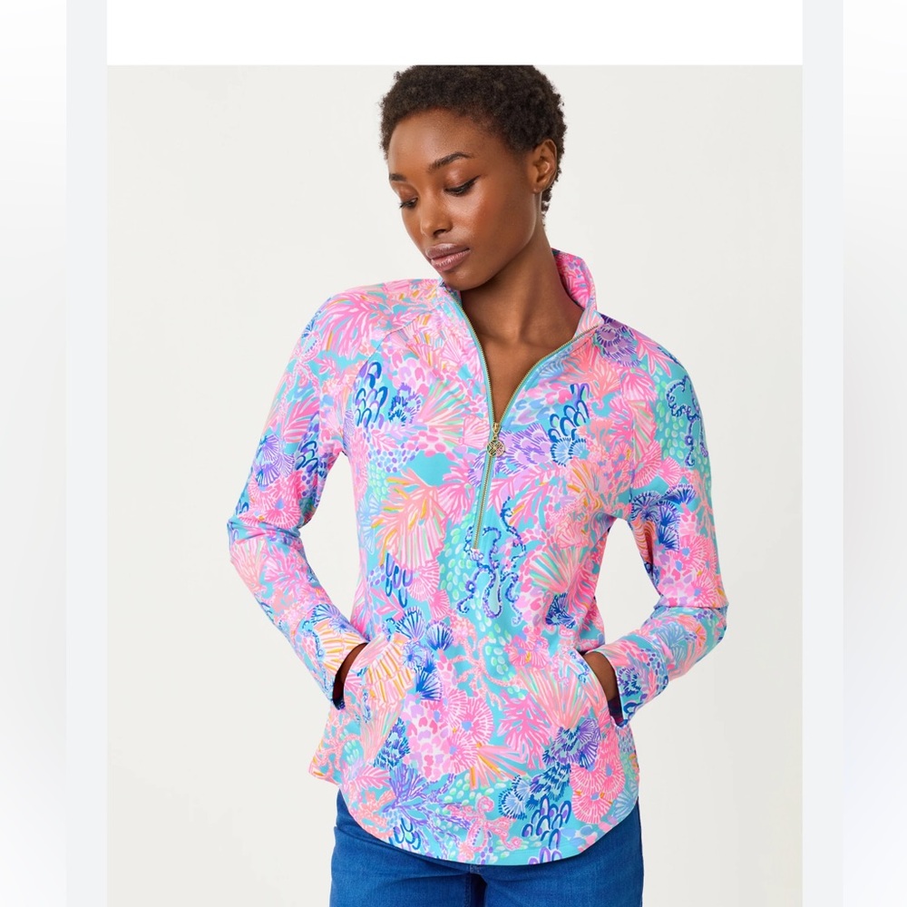 NWT Lilly Pulitzer skipper popover in splendor in the sand sz S